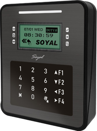 SOYAL AR-837EBR fekete Önálló beléptetés vezérlő, 125 KHz, IP65, RS485, LCD, fekete, 9-24 VDC.