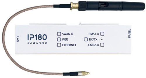 PARADOX IP180 WiFi antennával biztonságtechnikai kommunikátor - lan - ip-illesztő