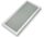 Glossy (SIG) ECG 1000x400 Fehér RAL9016 Fix négyzetbetétes rács