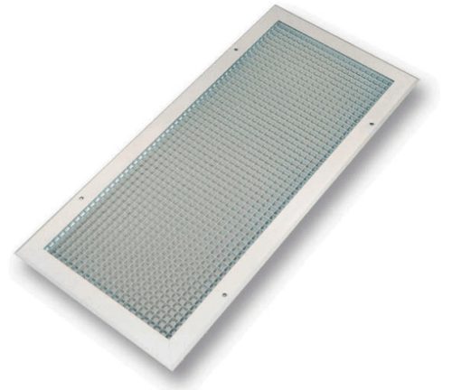 Glossy (SIG) ECG 100x100 Fehér RAL9016 Fix négyzetbetétes rács