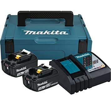 Makita akkumulátor 18V LXT Li-ion 2x3,0Ah + DC18RC töltő készlet + Makpac