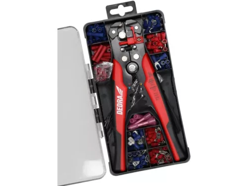 Automatikus kábelcsupaszító 0,2-6mm2, készlet, 231 elem