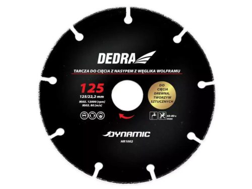 Vágókorong fához, műanyaghoz, 125x22,2mm, wolfram-karbid