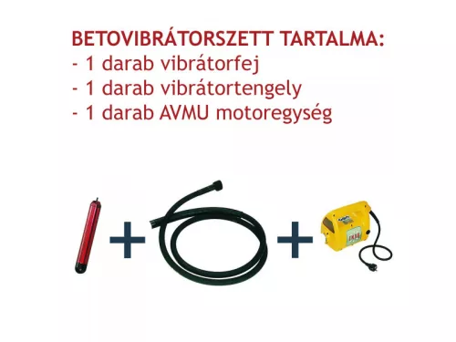 ENAR AVMU betonvibrátor szett