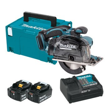 Makita akkus fémvágó körfűrész 2x5,0Ah 18V LXT Li-ion 136mm