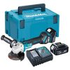 Makita akkus sarokcsiszoló ford+fék 125mm 18V LXT Li-ion BL 2x5,0Ah + MAKPAC koffer