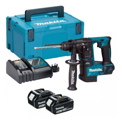 Makita akkus SDS-PLUS fúrókalapács 2x5Ah 18V LXT Li-ion BL 1,1j + MAKPAC koffer