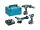 Makita gépszett 18V LXT Li-ion BL DDF486+DGA504+DTD153+2x5,0Ah MP3,4 + Makpac koffer