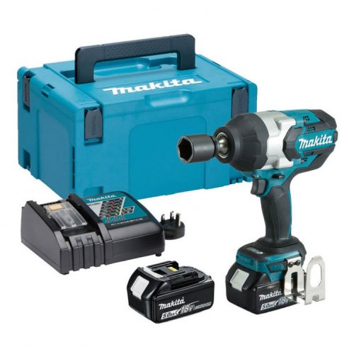 Makita akkus ütvecsavarbehajtó 3/4" 2x5,0Ah 18V Li-ion BL 1050Nm + MAKPAC koffer