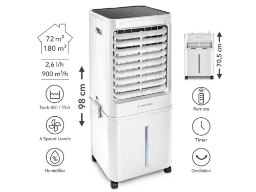 TROTEC PAE 61 Aircooler, léghűtő, légnedvesítő