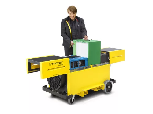 TROTEC TAC 6500 ipari légtisztitó és porelszívó (H osztály, 5700 m3/h)