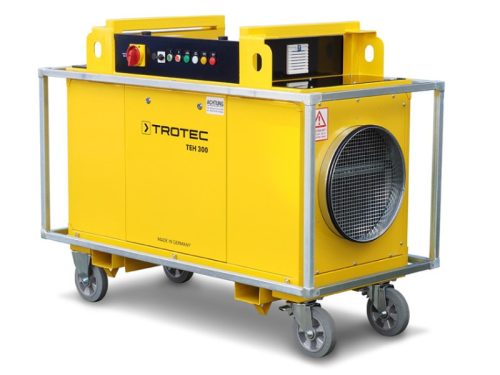 TROTEC TEH 300 ipari elektromos fűtőberendezés (80 kW, 6000 m3/h, max. 65°C)