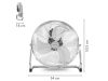 TROTEC TVM 18 Ventilátor (45cm, max légszállítás 5400m3/óra)