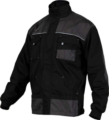 Munkakabát, fekete, "4XL", BASIC LINE BLACK, STALCO