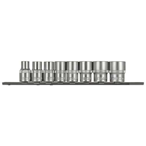 8 darabos dugókulcs készlet 1/2", 10, 12, 13, 15, 17, 19, 22, 24 mm, "Stalco" S-54057