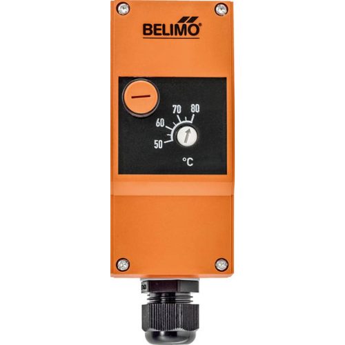 Belimo EXT-J-00734645 STB biztonsági hőmérséklet-határoló, Kapcsoló, 50...80°C, Kapilláris 1 m, Kézi reset