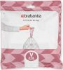 Brabantia PerfectFit szemeteszsák, V méret, 2-3L, visszazárható adagoló csomag, 40 zsák/csomag - 100253