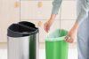 Brabantia Touch Bin New Recycle Soft-Touch nyomófedeles szelektív kuka, ovális, 23+10L - G+C méret, r.m. acél selyem