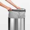 Brabantia Laundry Bin Selector szennyestartó szellőző nyílásokkal, 2 részes tépőzáras szennyesgyűjtő zsák, ovális forma,