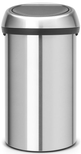 Brabantia Touch Bin nyomófedeles hulladékgyűjtő XXL, 60L - H méret, selyem r.m. acél test, selyem r.m. acél fedő