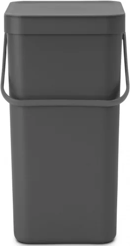 Brabantia Sort & Go konyhai szemetes felnyitható fedéllel, fogantyúval szelektív és komposzt gyűjtéséhez, 16L - D méret,