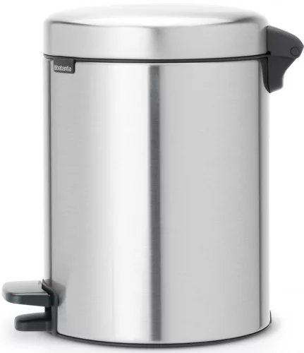 Brabantia NewIcon pedálos hulladékgyűjtő szagmentesen záródó Soft-Close fedél, műanyag tartály, 5L - W méret, r.m. acél,