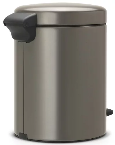 Brabantia NewIcon pedálos hulladékgyűjtő szagmentesen záródó Soft-Close fedél, műanyag tartály, 5L - W méret, acél,