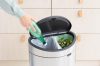 Brabantia Touch Bin New Recycle Soft-Touch nyomófedeles szelektív kuka, ovális, 23+10L - G+C méret, r.m. acél selyem