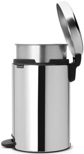 Brabantia NewIcon pedálos hulladékgyűjtő szagmentesen záródó Soft-Close fedél, acél belső tartály, 12L - X méret, r.m.