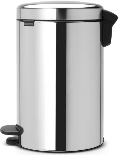 Brabantia NewIcon pedálos hulladékgyűjtő szagmentesen záródó Soft-Close fedél, acél belső tartály, 12L - X méret, r.m.