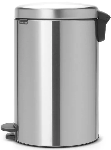 Brabantia NewIcon pedálos hulladékgyűjtő szagmentesen záródó Soft-Close fedél, műanyag tartály, 20L - Y méret, r.m. acél