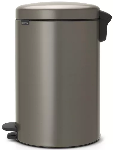 Brabantia NewIcon pedálos hulladékgyűjtő szagmentesen záródó Soft-Close fedél, műanyag tartály, 20L - Y méret, acél,