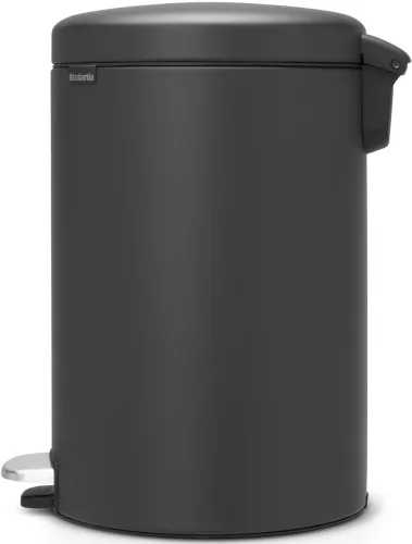 Brabantia NewIcon pedálos hulladékgyűjtő szagmentesen záródó Soft-Close fedél, műanyag tartály, 20L - Y méret, acél,