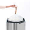 Brabantia Touch Bin New Soft-Touch nyomófedeles hulladékgyűjtő belső tartállyal, ovális, 40L - L méret, r.m. acél selyem