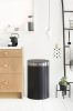 Brabantia Touch Bin New Soft-Touch nyomófedeles hulladékgyűjtő belső tartállyal, ovális, 40L - L méret, acél, matt