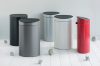 Brabantia Touch Bin New Soft-Touch nyomófedeles hulladékgyűjtő belső tartállyal, ovális, 40L - L méret, acél, matt