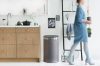 Brabantia Touch Bin New Soft-Touch nyomófedeles hulladékgyűjtő belső tartállyal, ovális, 40L - L méret, acél,