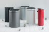 Brabantia Touch Bin New Soft-Touch nyomófedeles hulladékgyűjtő belső tartállyal, ovális, 40L - L méret, acél, metál