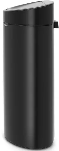Brabantia Touch Bin New Soft-Touch nyomófedeles hulladékgyűjtő belső tartállyal, ovális, 40L - L méret, acél, matt