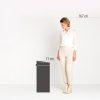 Brabantia Touch Bin New Soft-Touch nyomófedeles hulladékgyűjtő belső tartállyal, kerek, 30L - G méret, acél, fehér