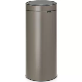   Brabantia Touch Bin New Soft-Touch nyomófedeles hulladékgyűjtő belső tartállyal, kerek, 30L - G méret, acél,
