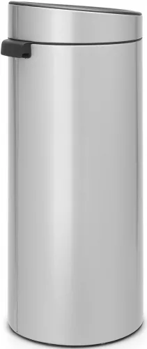 Brabantia Touch Bin New Soft-Touch nyomófedeles hulladékgyűjtő belső tartállyal, kerek, 30L - G méret, acél, metál