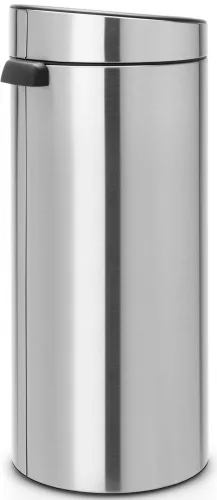 Brabantia Touch Bin New Soft-Touch nyomófedeles hulladékgyűjtő belső tartállyal, kerek, 30L - G méret, r.m. acél, selyem