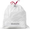 Brabantia PerfectFit szemeteszsák, J méret, 20-25L, visszazárható adagoló csomag, 40 zsák/csomag - 115608