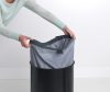 Brabantia Laundry Bin szennyestartó szellőző nyílásokkal, tépőzáras, mosható szennyesgyűjtő zsák, henger forma, nagy