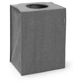   Brabantia Laundry Bags összehajtható szennyestartó táska, négyzet formájú, nagy méret 55L, borsfekete - 120381