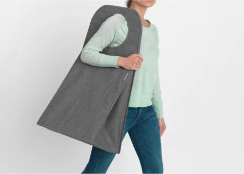Brabantia Laundry Bags összehajtható szennyestartó táska, négyzet formájú, nagy méret 55L, borsfekete - 120381