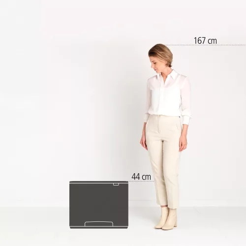Brabantia Bo Pedal Bin pedálos szelektív hulladékgyűjtő szagmentesen záródó Soft-Close fedél, műanyag tartály, 11+23L