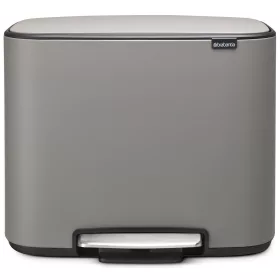   Brabantia Bo Pedal Bin pedálos szelektív hulladékgyűjtő szagmentesen záródó Soft-Close fedél, műanyag tartály, 3x11L