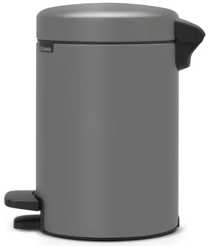 Brabantia NewIcon pedálos hulladékgyűjtő szagmentesen záródó Soft-Close fedél, műanyag tartály, 3L - V méret, acél,